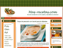 Tablet Screenshot of mas-recetas.com